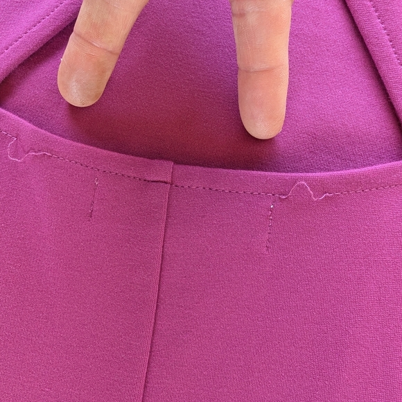 Black Swan Hot Pink Open Back Strappy Bodycon Going Out Mini Dress M - Picture 10 of 10